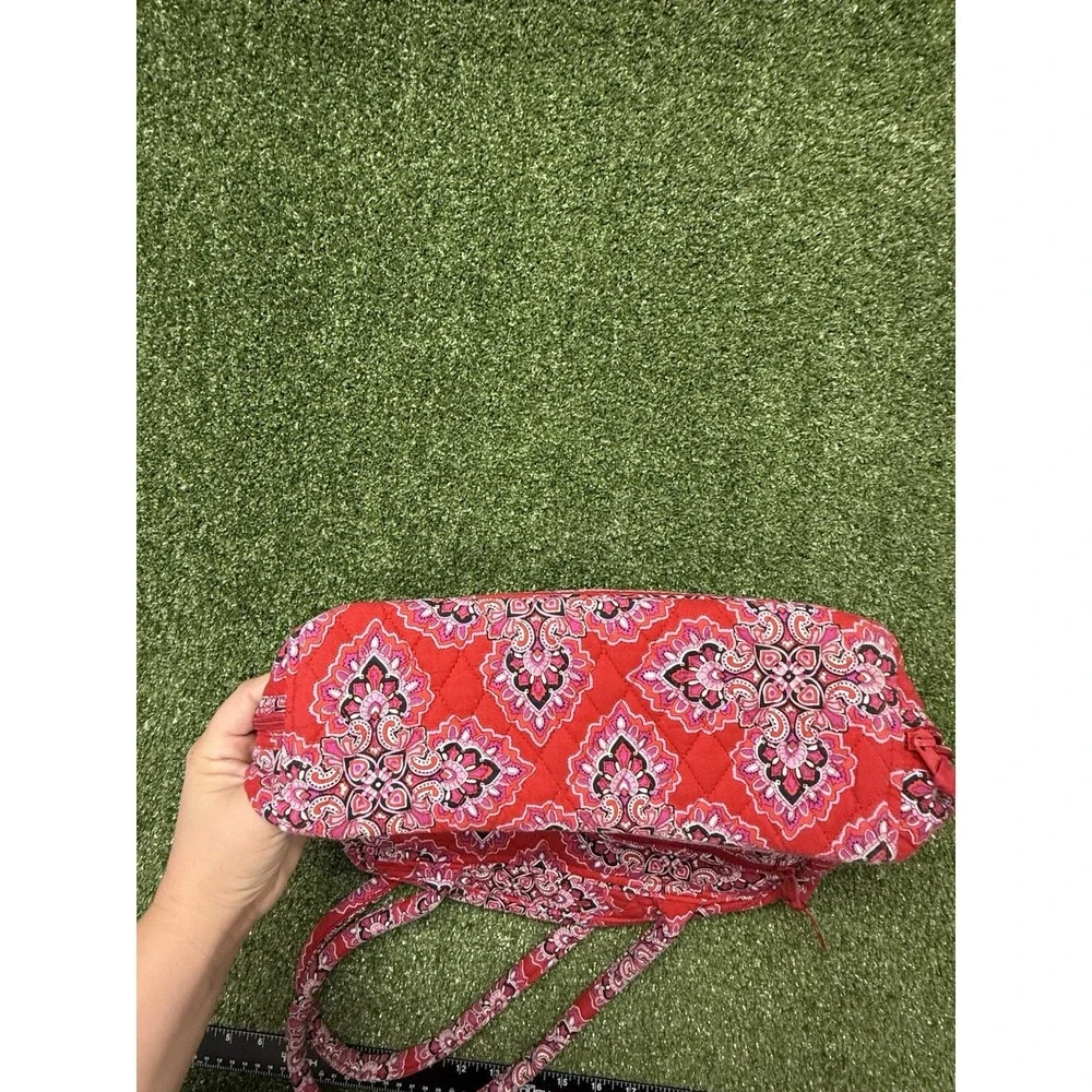 Vintage Vera Bradley Frankly Scarlett Bowler Bag Shoulder Purse Geometric Floral